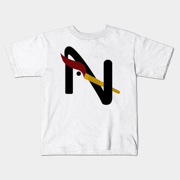 N artist design Kids T-Shirt by Smriti_artwork
